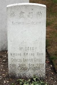 St. Sever Cemetery Extension Rouen - Hwang Kwang Ham, 